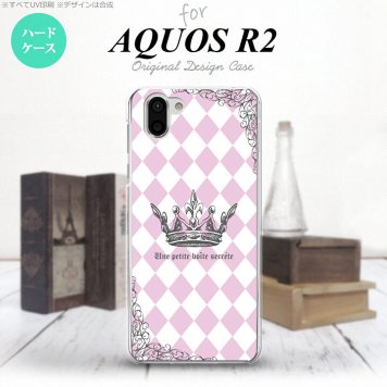 AQUOS R2 アクオス アール2 SH-03K SHV42 専用 スマホケース カバー ハードケース 王冠 ピンク nk-r2-1451[スマホ,スマホケース,スマホカバー,ケース,カバー,ジャケット]