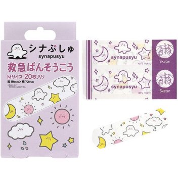 シナぷしゅ 救急絆創膏(ばんそうこう) M 20枚入 スケーター ※送料無料(ポスト投函)