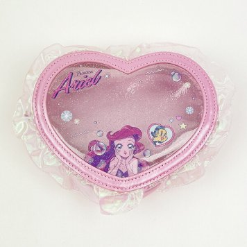 ディズニープリンセス アリエル バレエコア ハート型クリアポーチ Disney