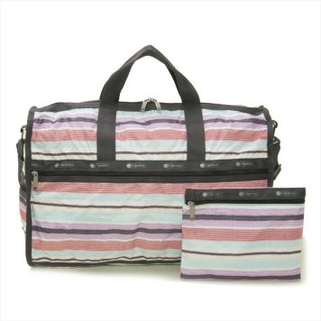 レスポートサック LeSportsac バッグ LARGE WEEKENDER 7185 E174 ラージウィークエンダー 2way ショルダー ボストンバッグ HORIZON STRIPE ストライプ柄マルチカラー