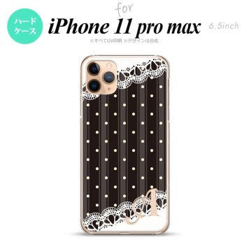 iPhone11ProMax iPhone11pro max スマホケース ハードケース ドット レース C 黒 +アルファベット メンズ レディース nk-i11pm-1619i
