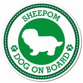 SHEEPOM シーポメ グリーン 肉球 カーサイン 車 マグネットステッカー 犬 マグネット 強力 直径13cm 丸型 おしゃれ かわいい ドラレコステッカー 安全対策 危険運転 煽り運転 アニマル 動物 犬種別 屋外 防水 屋内 肉球マーク