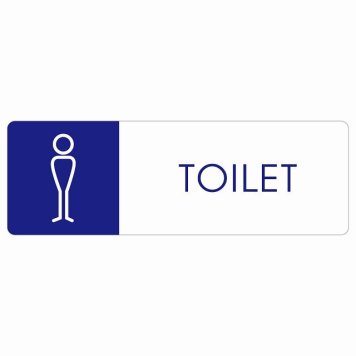 トイレ 案内 シール 男 J1 長方形 ドア 防水 屋内 屋外 サインステッカー ピクトサイン トイレマーク表示 案内 注意 施設 御手洗 TOILET おしゃれ シンプル 安全対策