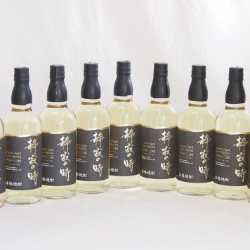 9本セット(100％とうもろこし樫樽長期貯蔵焼酎 静寂の時25度(宮崎県)) 720ml×9本