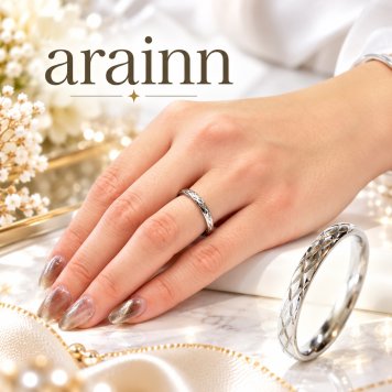 arainn アラン｜アラモン模様デザインリング｜ピンクゴールド シンプル ユニセックスリング｜おしゃれなペアリングにも 指輪 1本 単品アラン ステンレス リング にも人気 r-33 金属アレルギー対応 ホワイトデー お返し アクセサリーギフト ジーラブ