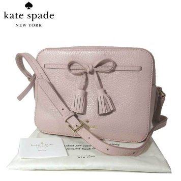 ケイト・スペード ブティック kate spade ショルダーバッグ PXRU9166 タッセル リボン レザー 斜め掛け hayes street hb / arla / warm vellum(265):ライトピンク系