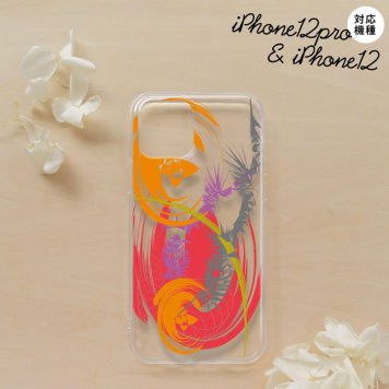 iPhone12/iPhone12pro iPhone12 / iPhone12pro スマホケース ソフトケース アート クリア 赤 メンズ レディース nk-i12-tp1269