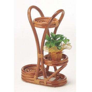 今枝商店 Romantic Rattan フラワーラック【沖縄・離島配達不可】 W217