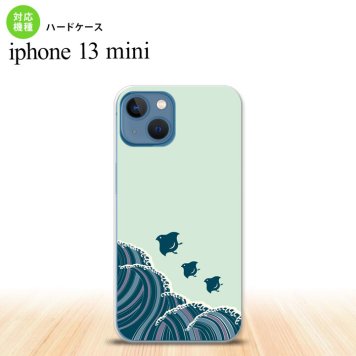 iPhone13mini iPhone13 mini ケース ハードケース 波鳥 緑  nk-i13m-1732