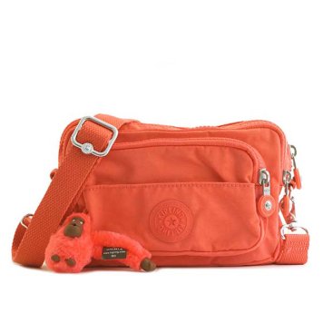キプリング Kipling バッグ K13975 67T MULTIPLE マルチプル 2way 斜めがけショルダーバッグ ウエストバッグ ベルトバッグ GALAXY ORANGE ライトオレンジ