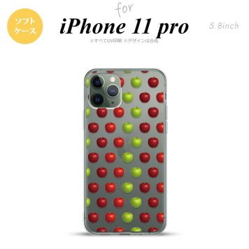 iPhone11Pro iPhone11 Pro スマホケース ソフトケース りんご 林檎 青リンゴ 緑 赤 メンズ レディース nk-i11p-tp049