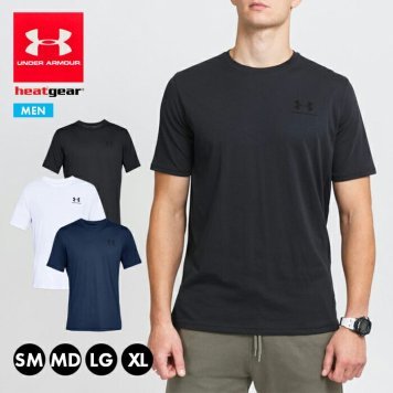 アンダーアーマー メンズ LEFT CHEST SS UA Tシャツ ビッグロゴ 紳士 男性 1326799 スポーツウェア トップス*