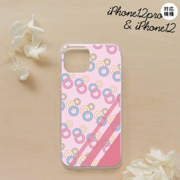 iPhone12/iPhone12pro iPhone12 / iPhone12pro スマホケース ソフトケース 丸 ピンク メンズ レディース nk-i12-tp1664