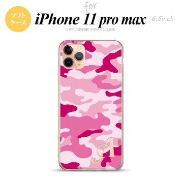 iPhone11ProMax iPhone11pro max スマホケース ソフトケース ウッドランド 迷彩 D ピンク +アルファベット メンズ レディース nk-i11pm-tp1150i