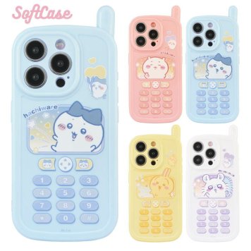 ちいかわ iPhone15Pro ケース カバー レトロ ガラケー デザイン キャラクター グッズ ハチワレ うさぎ モモンガ TPU ソフト CK-39