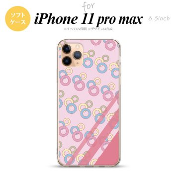 iPhone11ProMax iPhone11pro max スマホケース ソフトケース 丸 ピンク メンズ レディース nk-i11pm-tp1664
