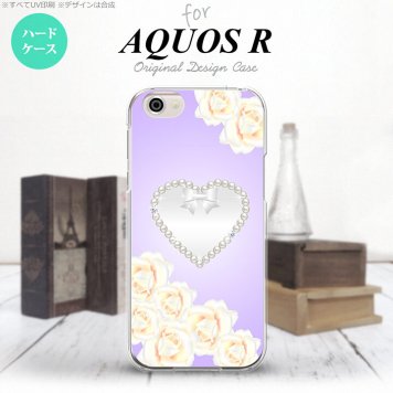 【SH03J】【スマホケース/スマホカバー】【アクオス R】SH03J スマホケース AQUOS R SH-03J カバー アクオス R ハート（D） 紫 nk-sh03j-232【メール便送料無料】
