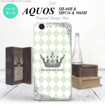 【SH04H】【スマホケース/スマホカバー】【アクオス ゼータ】SH04H スマホケース AQUOS ZETA SH04H カバー アクオス ゼータ 王冠 緑 nk-sh04h-1456【メール便送料無料】