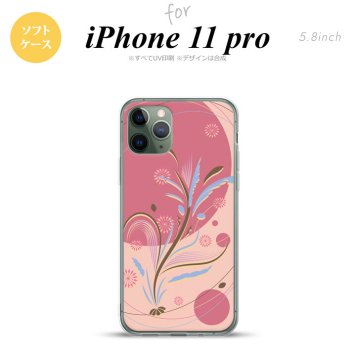 iPhone11Pro iPhone11 Pro スマホケース ソフトケース 和柄 ピンク メンズ レディース nk-i11p-tp1227