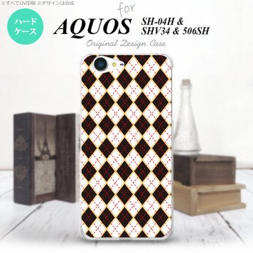 【SH04H】【スマホケース/スマホカバー】【アクオス ゼータ】SH04H スマホケース AQUOS ZETA SH04H カバー アクオス ゼータ アーガイル 黒×赤 nk-sh04h-1401【メール便送料無料】