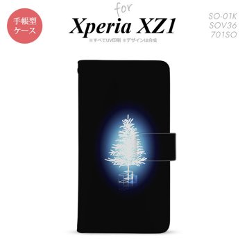 【手帳型 スマホ カバー ケース】【SO01K】【エクスペリア XZ1】手帳型 ケース SO-01K スマホ カバー Xperia XZ1 エクスペリア ツリー 青 nk-004s-so01k-dr624【メール便送料無料】