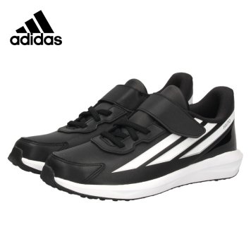 adidas アディダス スニーカー ファイト キッズ FAITO FB EL K キッズ ジュニア 子供 靴 KI6777 ランニングシューズ 合成皮革 軽量 ベルクロ ゴム紐 通園 通学 黒 ブラック 