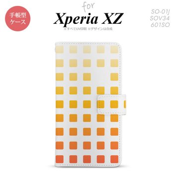 【手帳型 スマホ カバー ケース】【SO01J】【エクスペリア XZ 】手帳型 ケース SO-01J スマホ カバー XPERIA XZ エクスペリア スクエア オレンジ nk-004s-so01j-dr1361【メール便送料無料】
