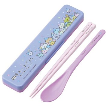 「映画すみっコぐらし」 青い月夜のまほうのコ 抗菌音のならないコンビセット 箸18cm ※送料無料(ポスト投函)