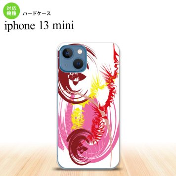 iPhone13mini iPhone13 mini ケース ハードケース アート 白 ピンク  nk-i13m-1263