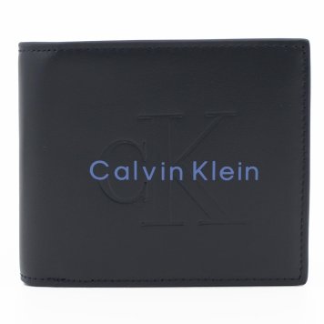 カルバンクライン　CK　Calvin Klein　二つ折り財布　LV04D1156G Y08　ネイビー　SLATE BLUE　カウナッパレザー　BOLD BILLFOLD WITH COIN　ボールド ビルフォード ウィズ コイン　Europeライン