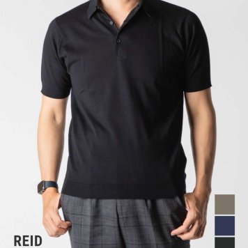 ジョンスメドレー JOHN SMEDLEY MODERN FIT モダンフィット REID MODERN FIT 30G レイド 半袖コットンニットポロシャツ ポロシャツ 半袖 メンズ トップス