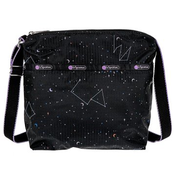 レスポートサック LeSportsac バッグ ショルダーバッグ 斜めがけバッグ 7562 E138 SMALL CLEO CROSSBODY スモールクレオ クロスボディ CELESTIAL ブラック系マルチ