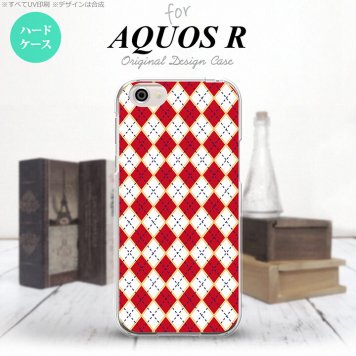 【SH03J】【スマホケース/スマホカバー】【アクオス R】SH03J スマホケース AQUOS R SH-03J カバー アクオス R アーガイル 赤×青 nk-sh03j-1403【メール便送料無料】