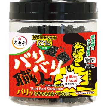 大森屋 バリバリ職人 30枚 [26-0481-042] 23171 味付のり おやつ感覚 のり 新食感 特殊製法 卓上ボトル ご飯のお供 贈り物 プレゼント ギフト
