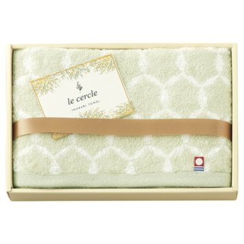 【送料無料・包装無料・のし無料】le cercle 今治フェイスタオル グリーン LC4112(B5) ギフト 敬老の日 入学祝い 卒業祝い 就職祝い 結婚祝い 誕生日 出産祝い 引越祝い 香典返し 新盆 初盆 御礼 お中元 内祝い 快気祝い ご挨拶 志 法事