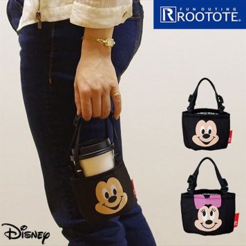 Rootote ルートート カップホルダー 通販 簡易保冷 Roocup ルーカップ DISNEY ディズニー 保冷 軽い カップホルダー コンビニコーヒー  ペットボトルホルダー レディース ボトルケース