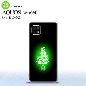 SH-54B SHG05 AQUOS sense6 スマホケース ハードケース ツリー 緑 メンズ レディース nk-sens6-626