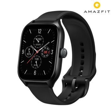 アマズフィット GTS4 充電式クオーツ スマートウォッチ メンズ レディース Alexa Bluetooth Amazfit SP170051C153 デジタル ブラック 黒 記念品 ギフト