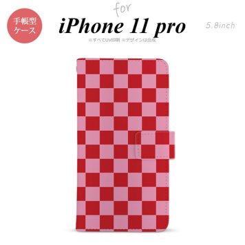 iPhone11Pro iPhone11 Pro 手帳型スマホケース カバー スクエア 赤 ピンク  nk-004s-i11p-dr770