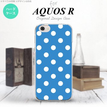 【SH03J】【スマホケース/スマホカバー】【アクオス R】SH03J スマホケース AQUOS R SH-03J カバー アクオス R ドット・水玉 水色 nk-sh03j-835【メール便送料無料】