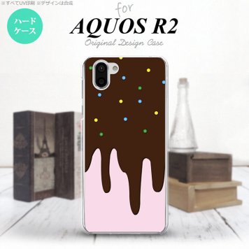 AQUOS R2 アクオス アール2 SH-03K SHV42 専用 スマホケース カバー ハードケース アイス ピンク nk-r2-347[スマホ,スマホケース,スマホカバー,ケース,カバー,ジャケット]