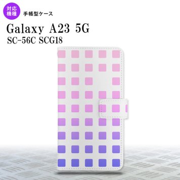 Galaxy A23 GalaxyA23 手帳型スマホケース カバー スクエア ドット ピンク 2022年 10月発売 nk-004s-a23-dr1363