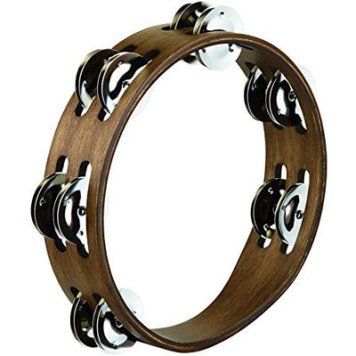 MEINL タンバリン Compact Wood Tambourine Stainless Steel 2rows CTA2WB 【国内正規品】 0840553083316