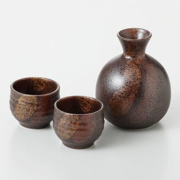 三色備前酒器セット 陶器 美濃焼 やきものの里から、暮らしを贈ります。　ギフト 食器 セット テーブルウェア
