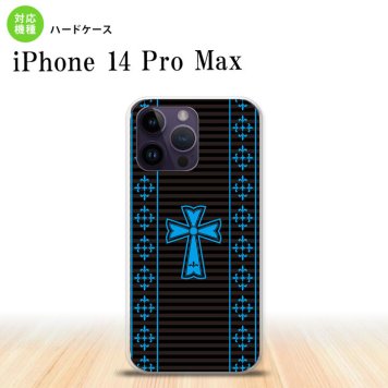 iPhone14 ProMax iPhone14 Pro Max スマホケース 背面ケース ハードケース ゴシック 黒 水色 2022年 9月発売 nk-i14pm-1009