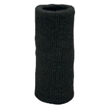 布施商店 【メール便での発送商品】　COVER WORK 綿タオルのリストバンド ロング F 黒 FT-263 4571200290301
