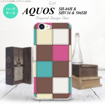 【SH04H】【スマホケース/スマホカバー】【アクオス ゼータ】SH04H スマホケース AQUOS ZETA SH04H カバー アクオス ゼータ パッチワーク風 ミックスE nk-sh04h-1675【メール便送料無料】