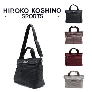 HIROKO KOSHINO SPORTS ヒロココシノ 2WAY トートバッグ ショルダー 斜め掛け 肩掛け カバン サコッシュ ショルダー レディース HLD26 お出かけ サブバッグ 旅行 軽量 ギフト プレゼント 母の日 敬老の日