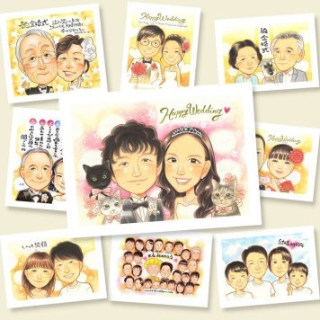 似顔絵 プレゼント 結婚祝い 贈り物 名入れ 手描き ギフト 結婚式 結婚祝い ウェルカムボード 婚礼 ウェディング 新婦 カップル 新郎 両親 修正無料 下書き確認 名入れ サプライズ 親孝行 かわいい 喜ばれる ブライダル 思い出 一生もの ウェディング オーダーメイド イラスト ハロウィン 家族 二次会 初任給 大人数 節目 オリジナル 古希祝い 米寿祝い
