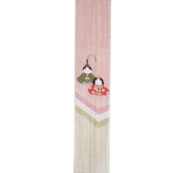 季節を飾る タペストリー お雛様 豆タペストリー 三色雛 手描き タぺストリー   春